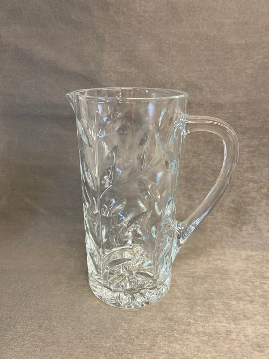 Crystal Jug - Leaf Pattern