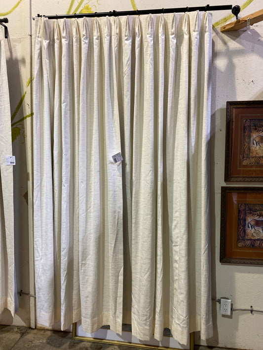 Pair Drapery Panels - Off White