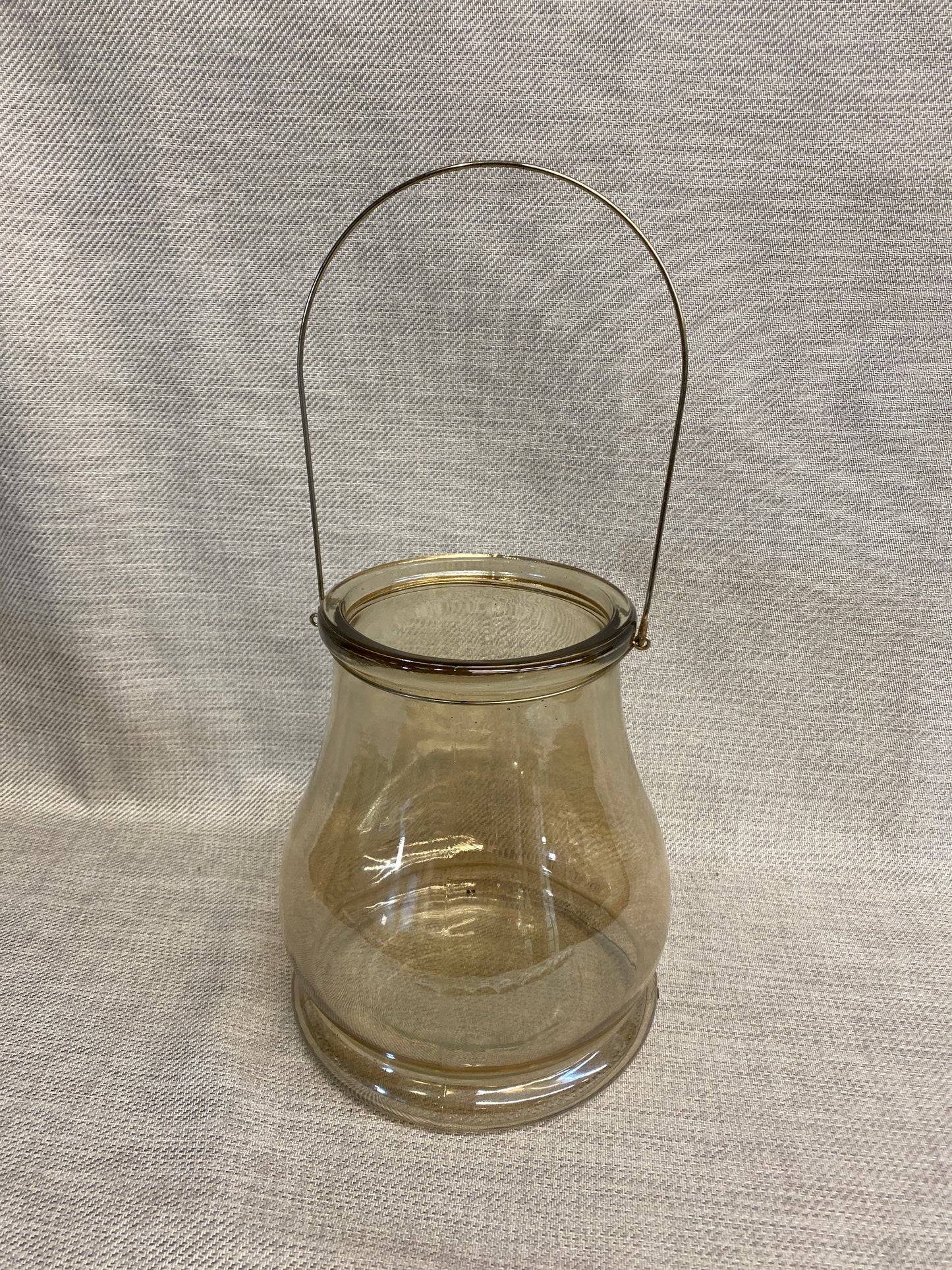 Smoke Glass Candle Lantern