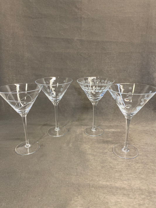 Set 4 Mikasa Martini Glasses