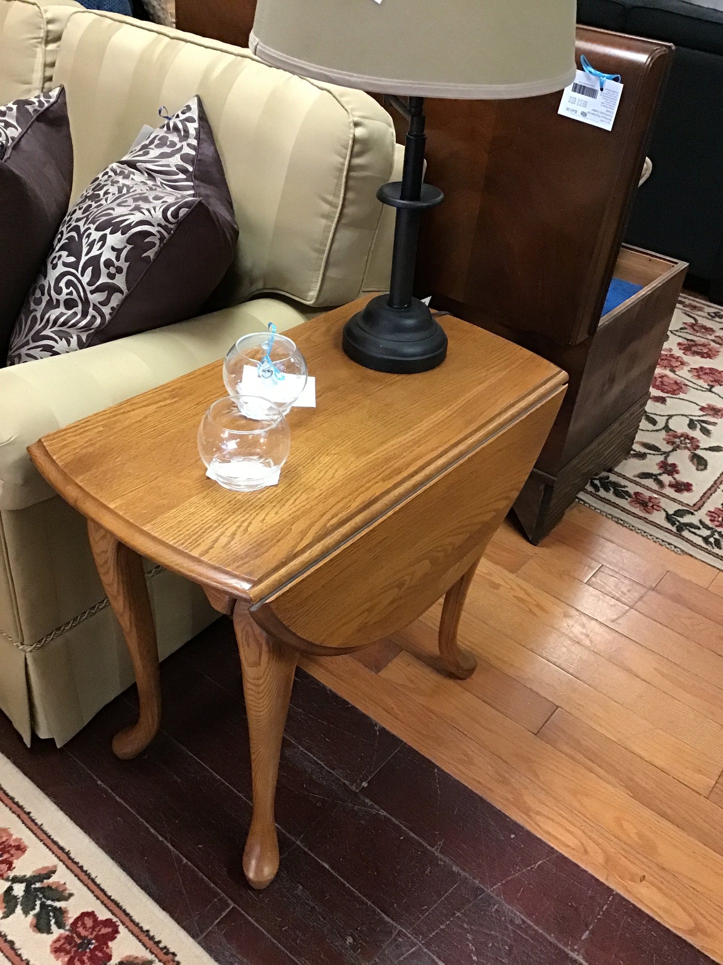 Oval Drop Leaf Side Table