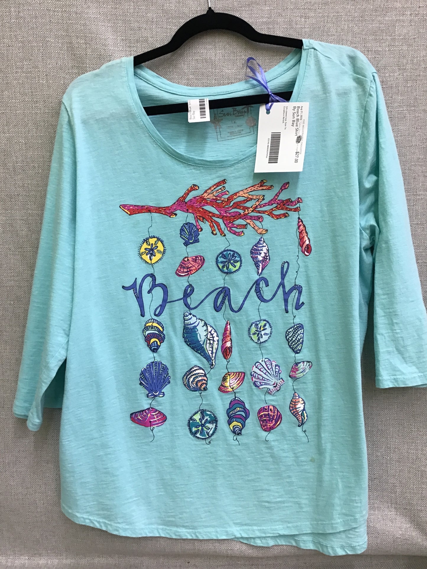 Beach Blue Shirt By Sun Bay