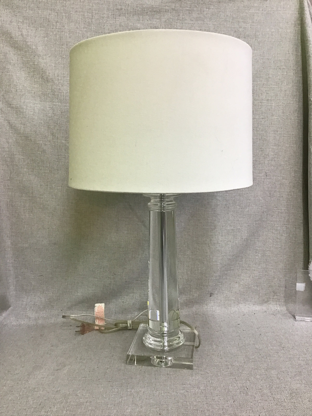 Modern Glass Table Lamp- 26.5"h