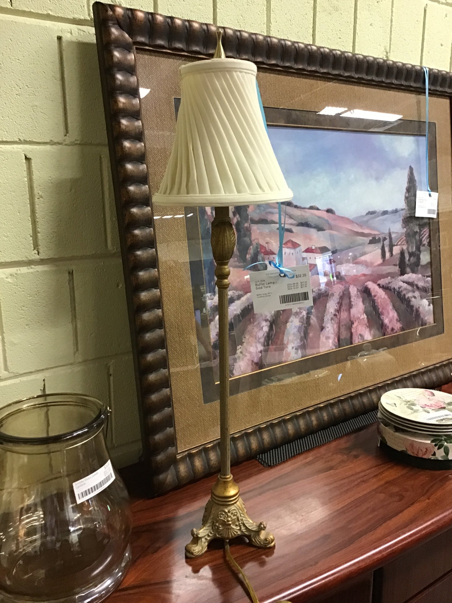 Buffet Lamp - Gold Tone