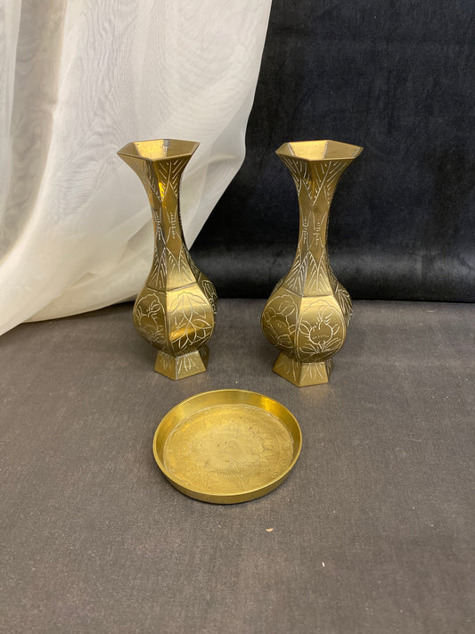 3PC Brass Decor