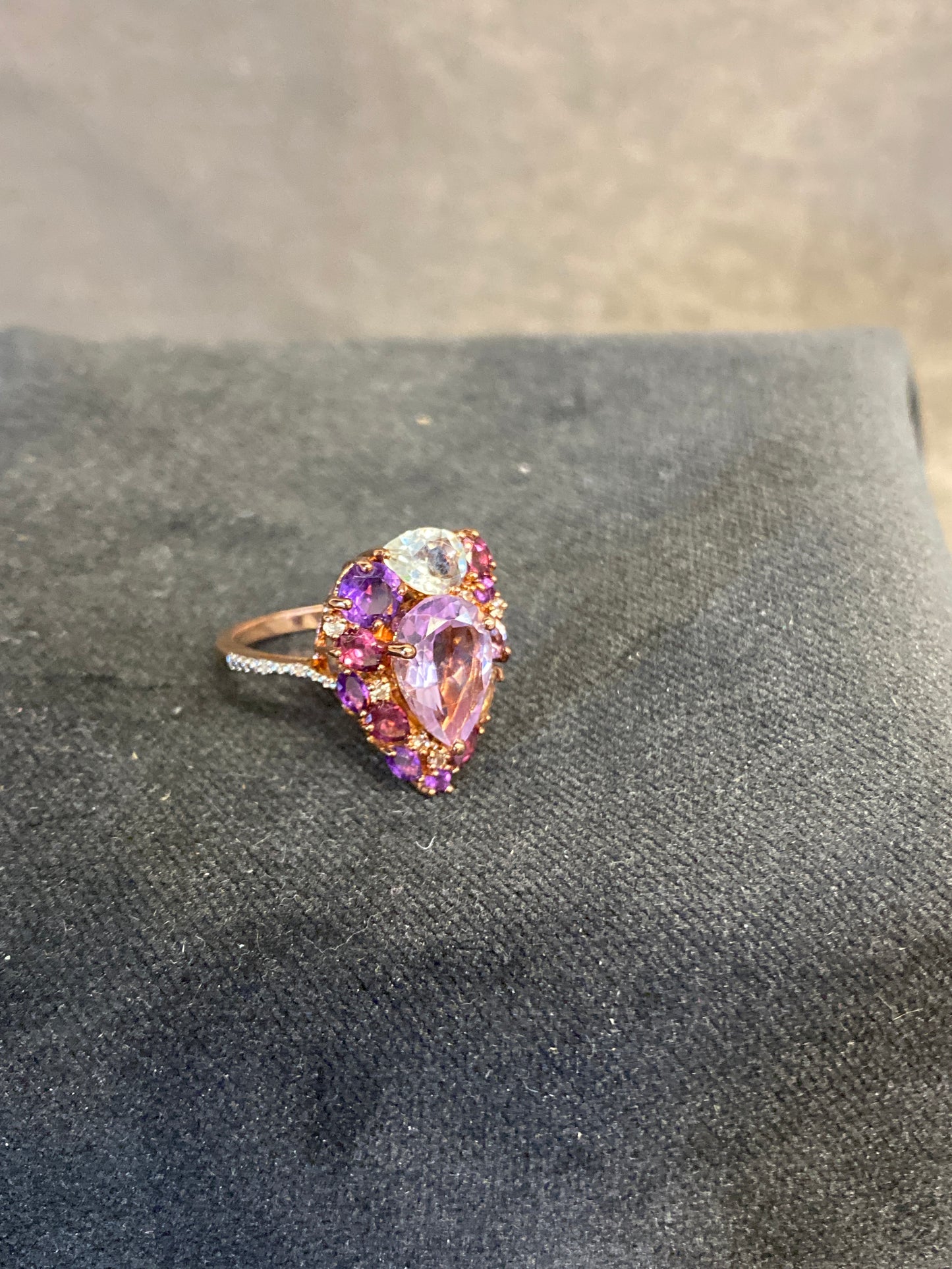 Sterling Silver Ring- Rose Gold Vermeil