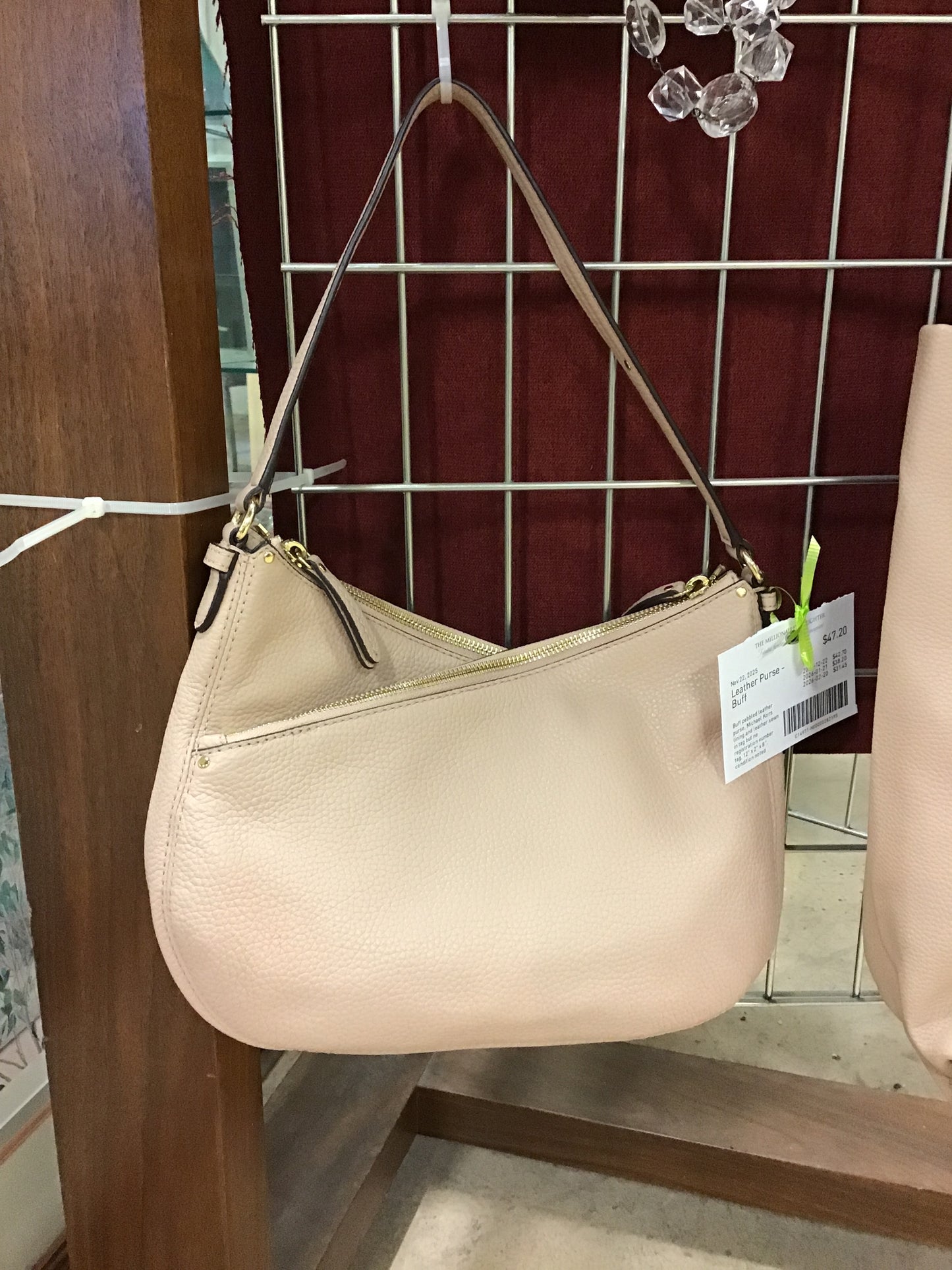 Leather Purse - Buff