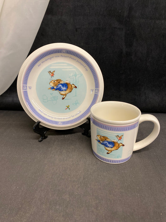 Wedgwood "Peter Rabbit" Plate & Mug
