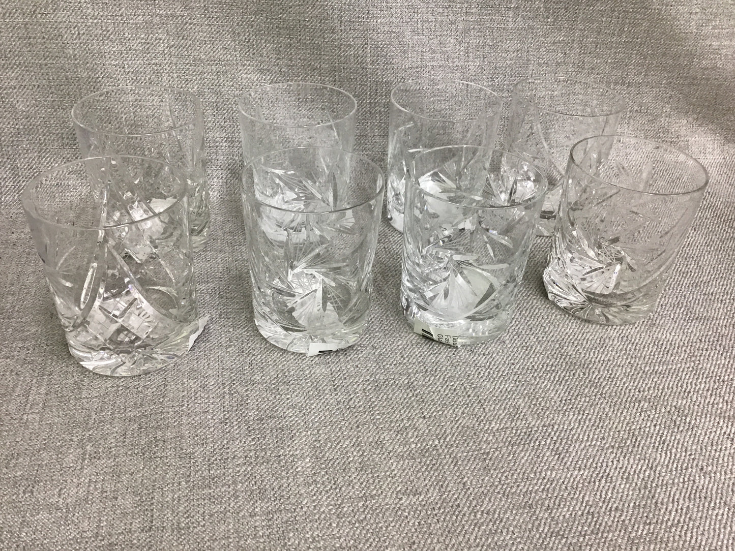 Double Old Fashioned 'Pinwheel' Glasses (8)