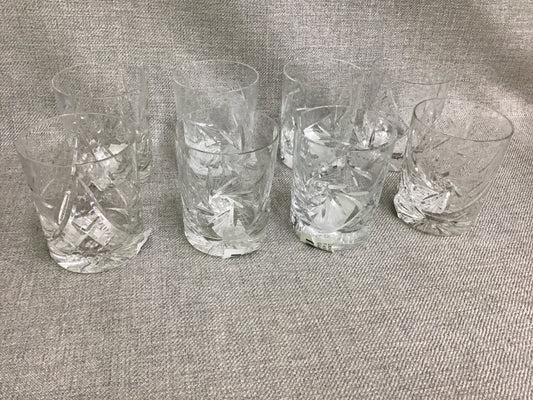 Double Old Fashioned 'Pinwheel' Glasses (8)