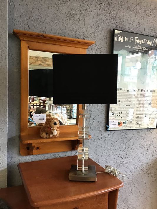 Modern Glass Table Lamp- 28"h