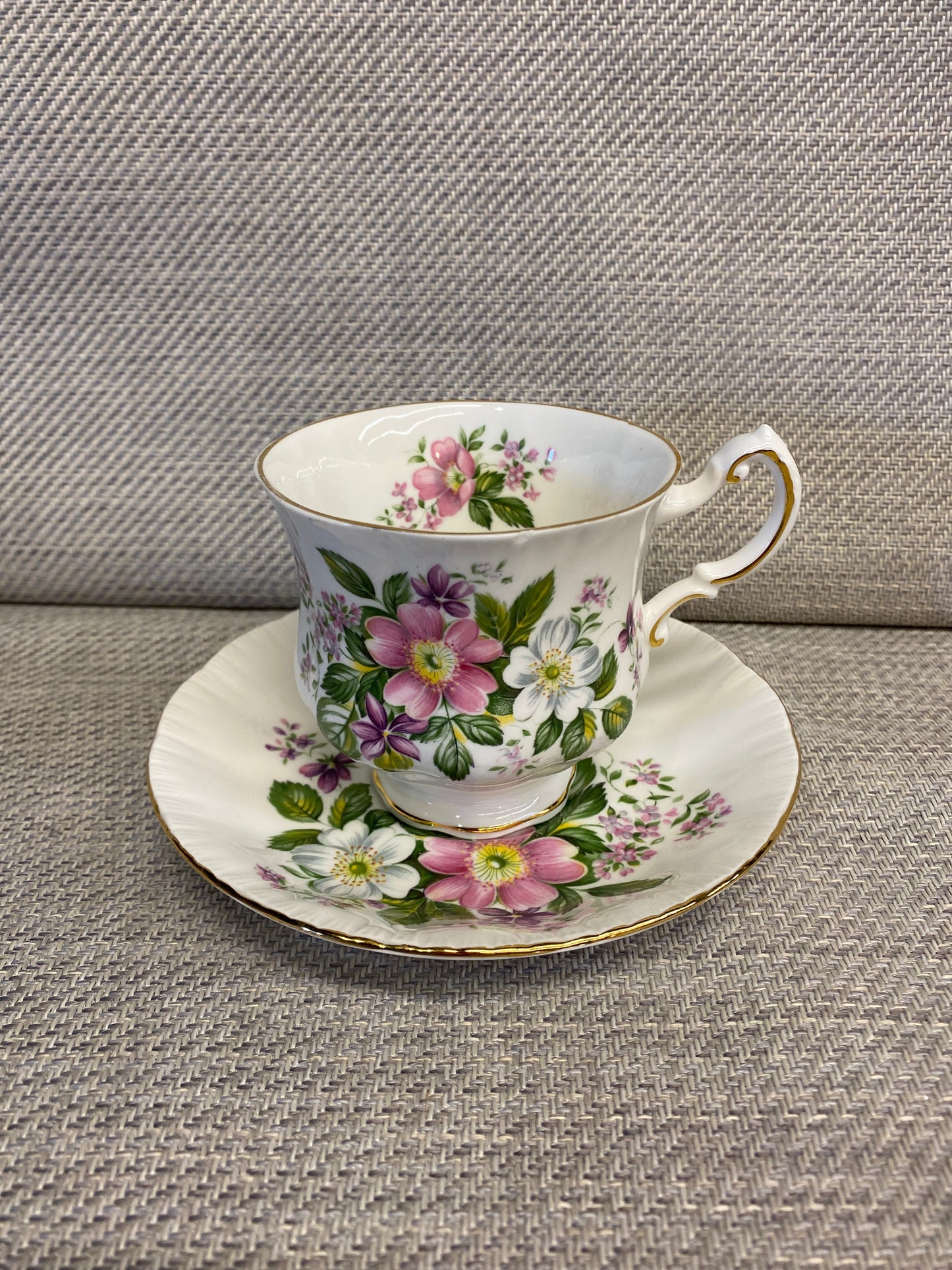 Paragon Teacup & Saucer - Flowers