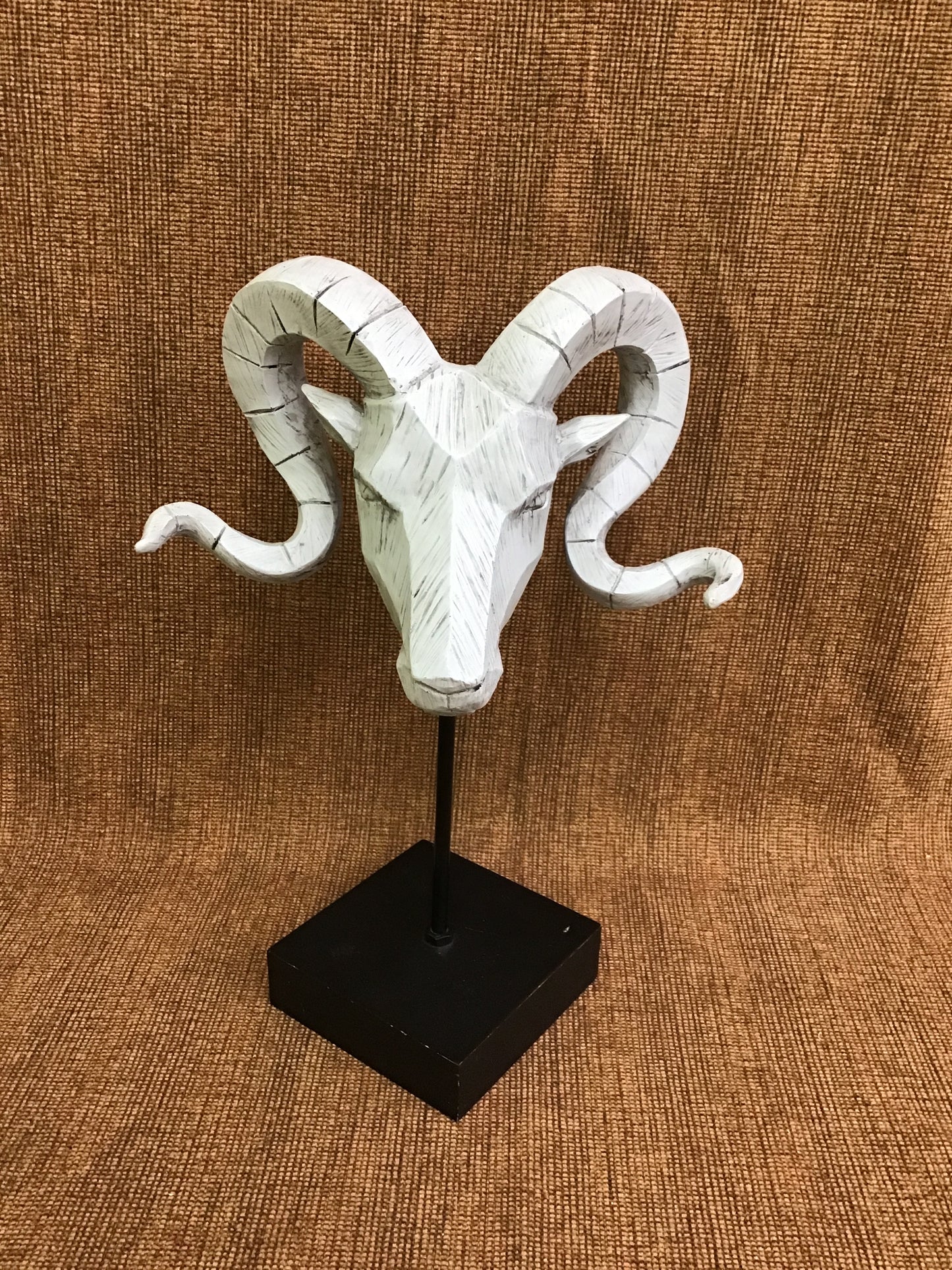 Modern Rams Head Statue