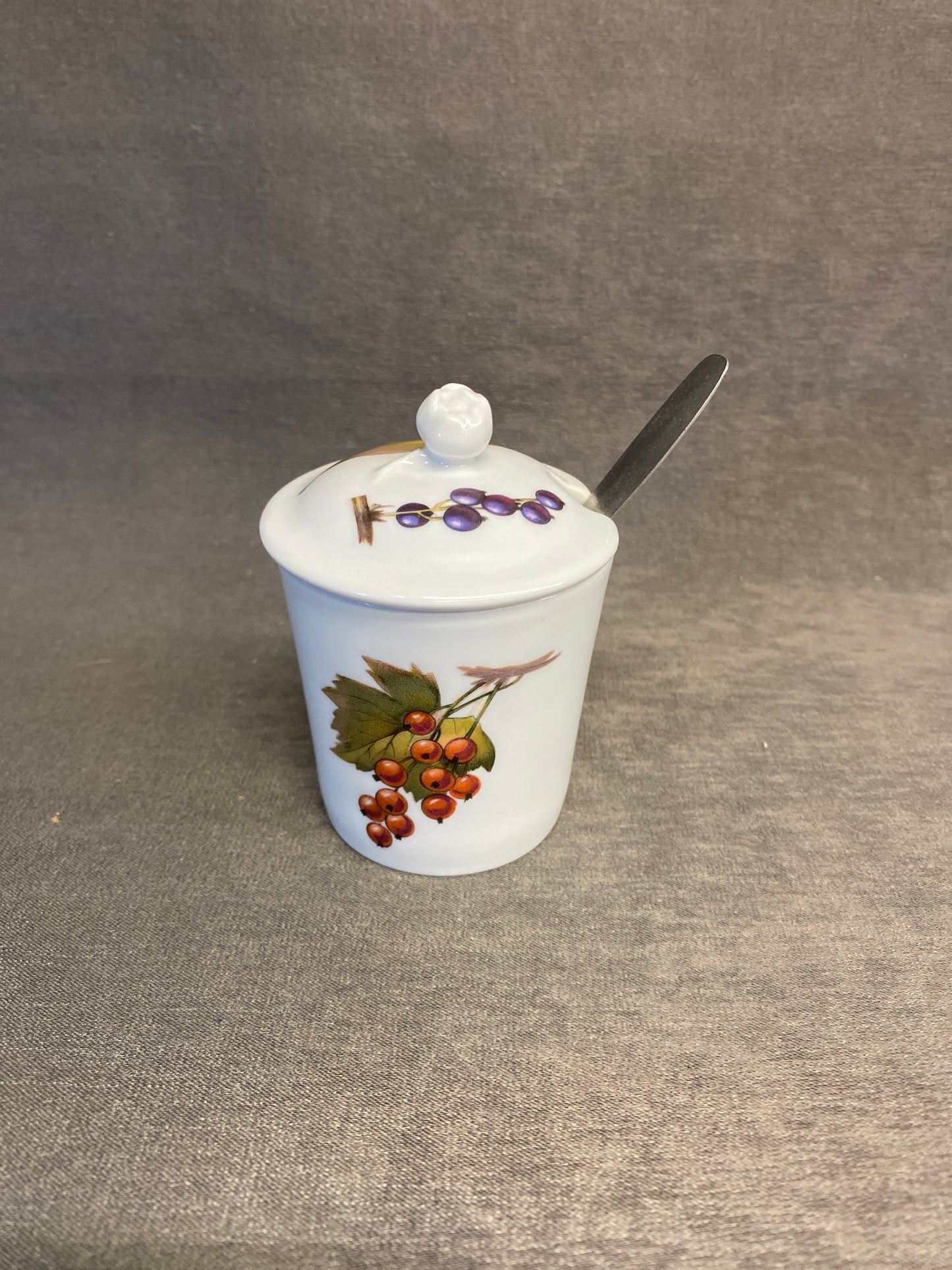 Evesham Mustard Jar With Spoon