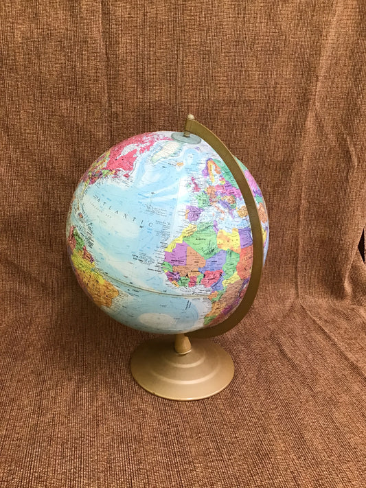 World Globe on Stand