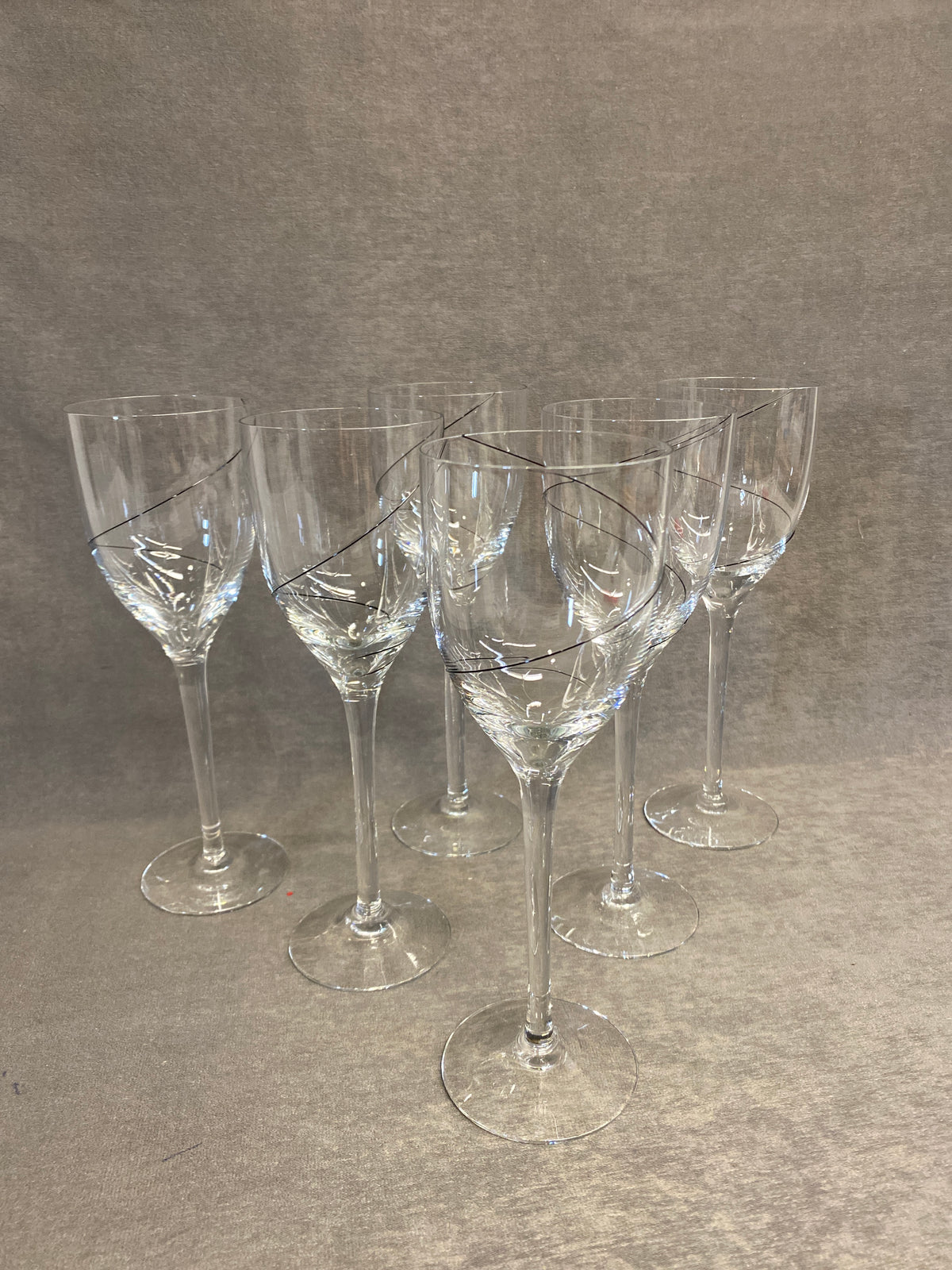 Set 6 Kosta Boda Wine Glasses
