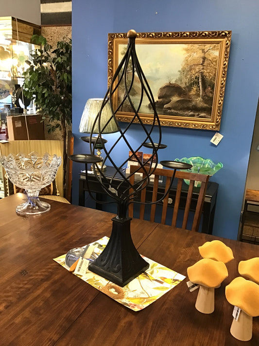Wrought Iron Metal Candle Holder
