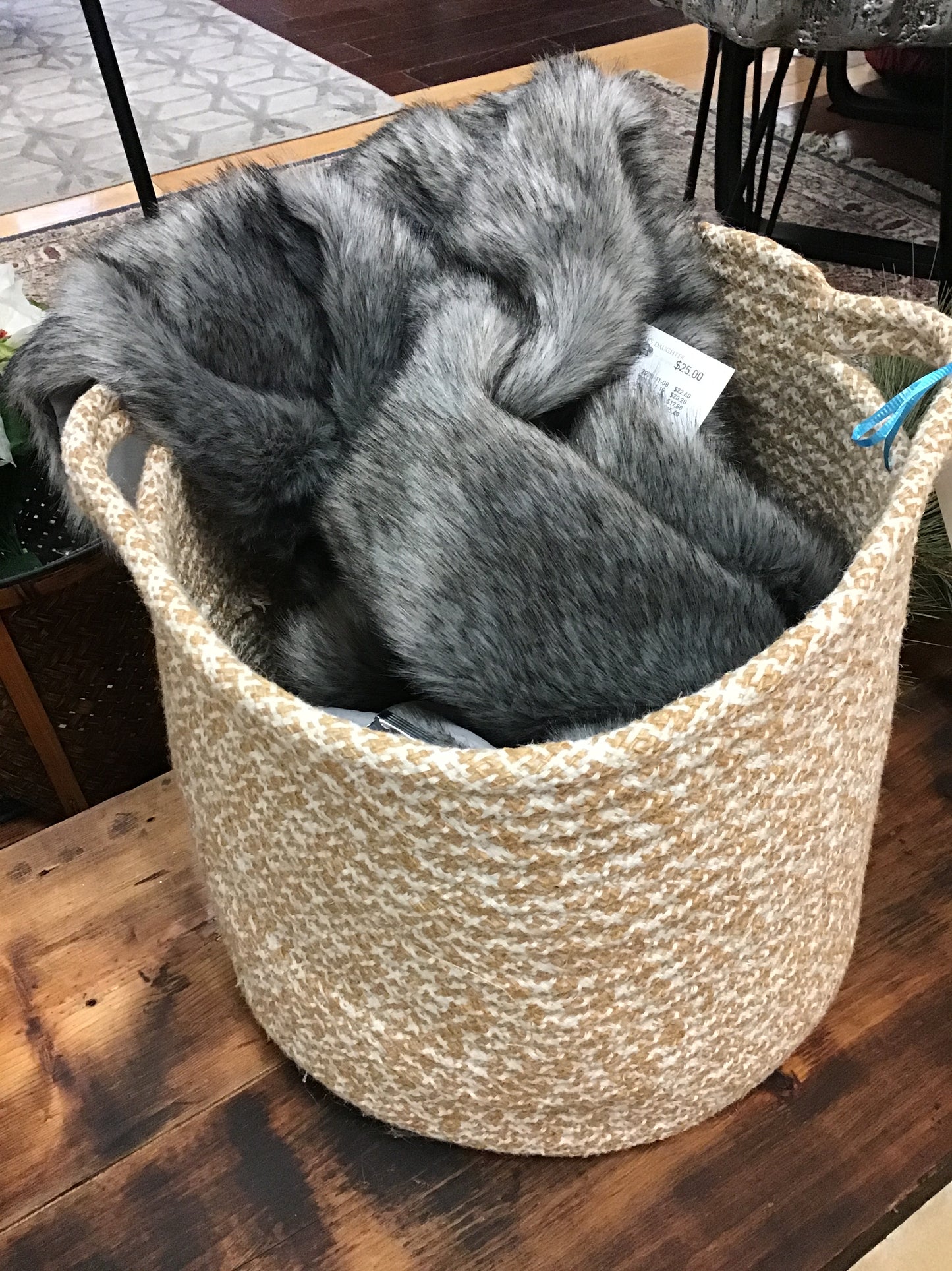 Woven Basket with Handles