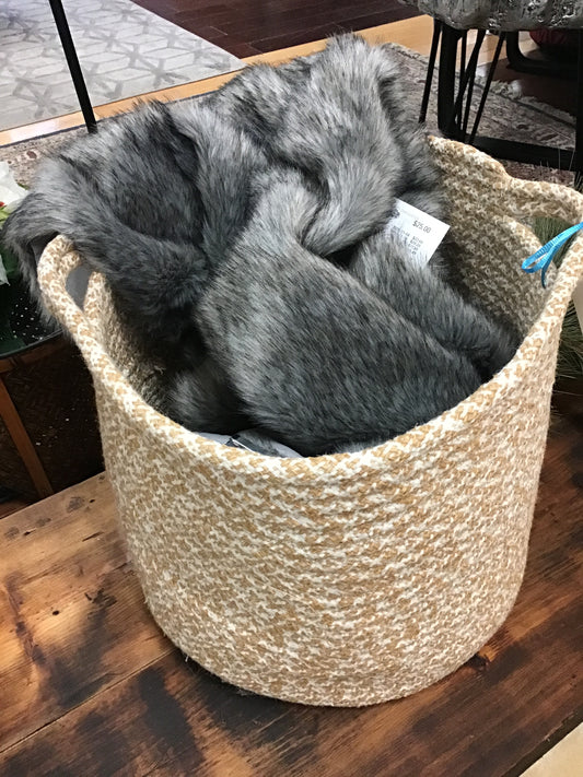 Woven Basket with Handles