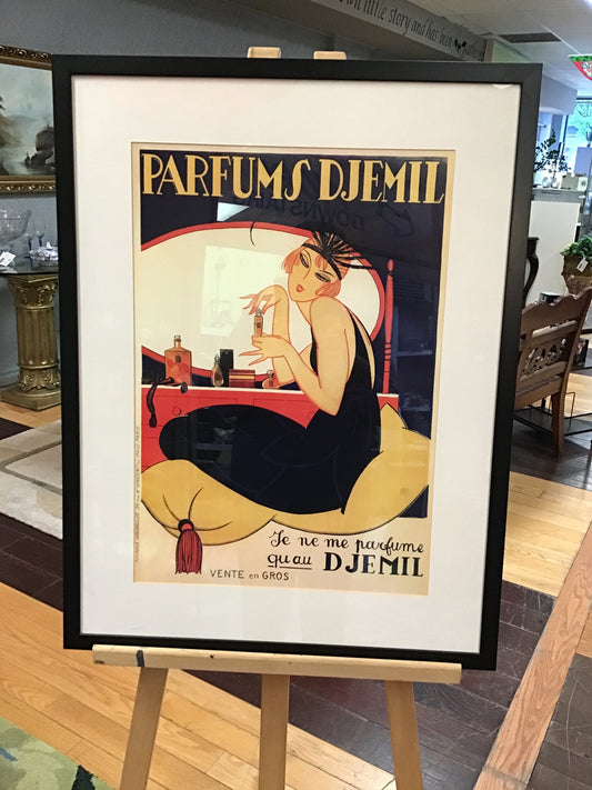 Framed Art Poster 'Parfums Djemil'
