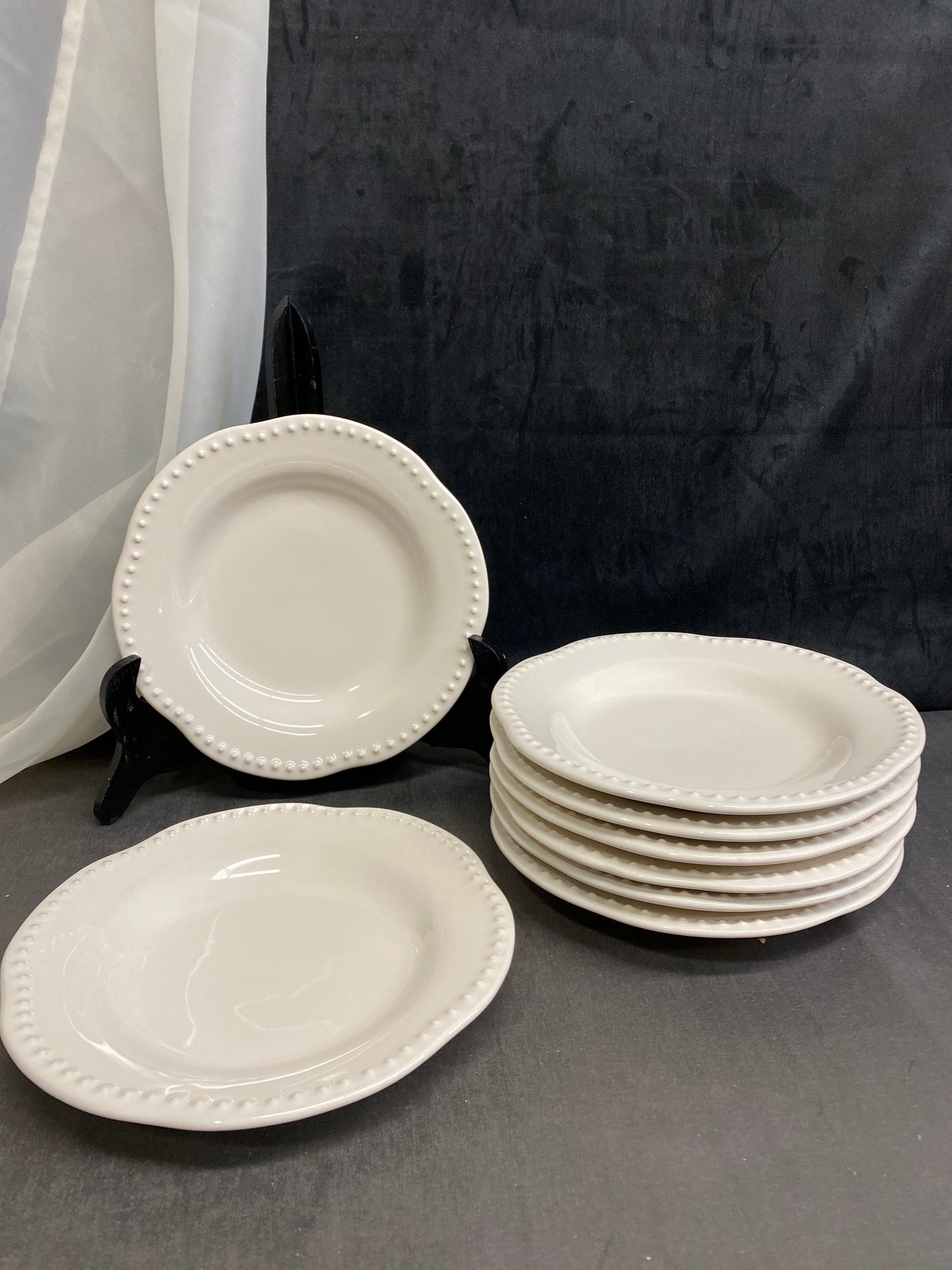 Set 8 Pottery Barn "Emma" Salad Plates