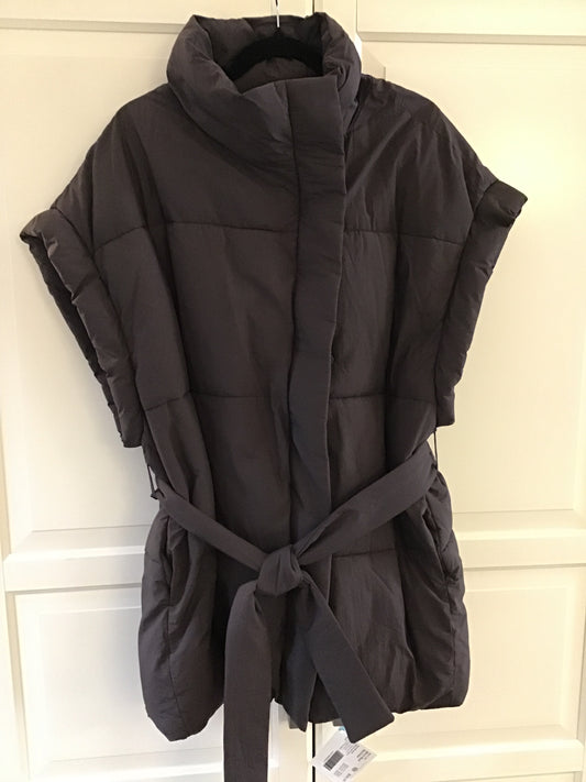 Brown Sleeveless Puffer Jacket- Size XL