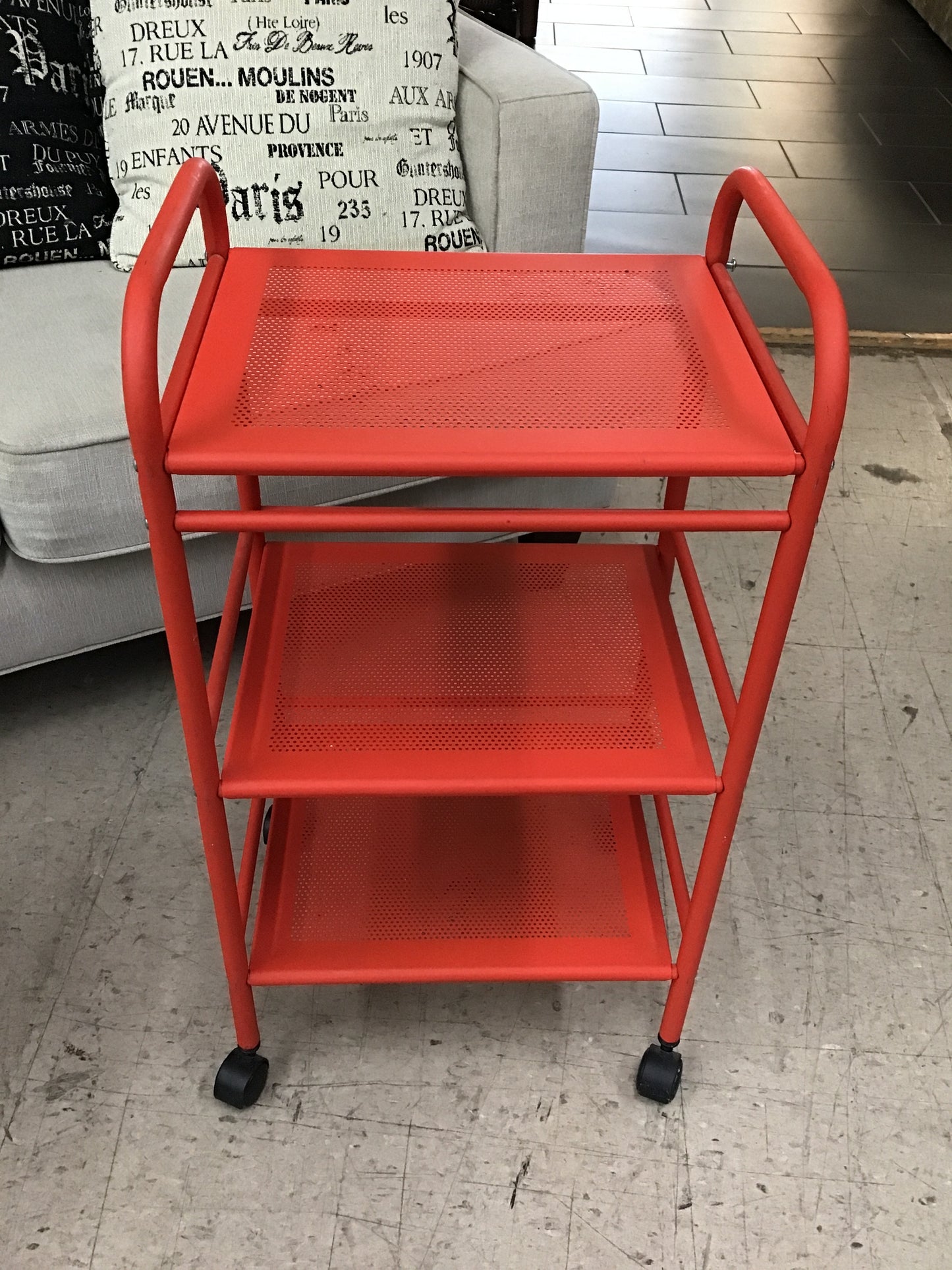 Ikea Red Tiered Cart
