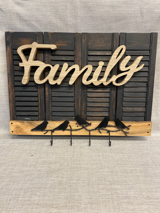 Wall Mount Coat Hooks - Family