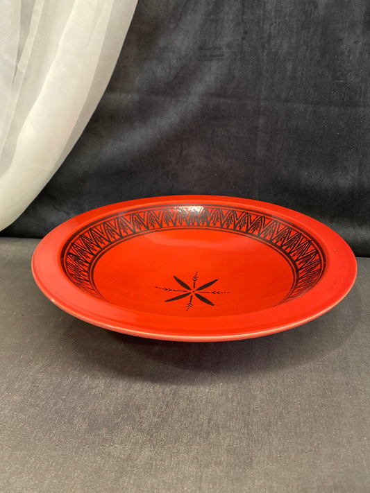 Large Tunisian Ceramic Bowl - Red