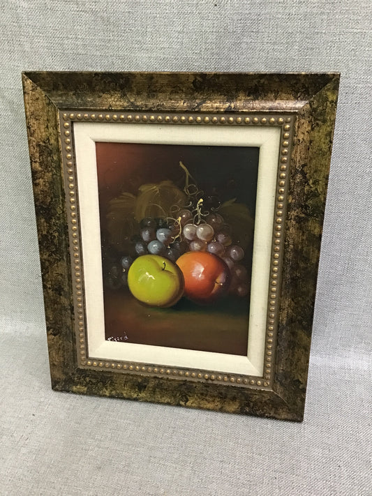 Vintage Fruit Still Life Oil Painting