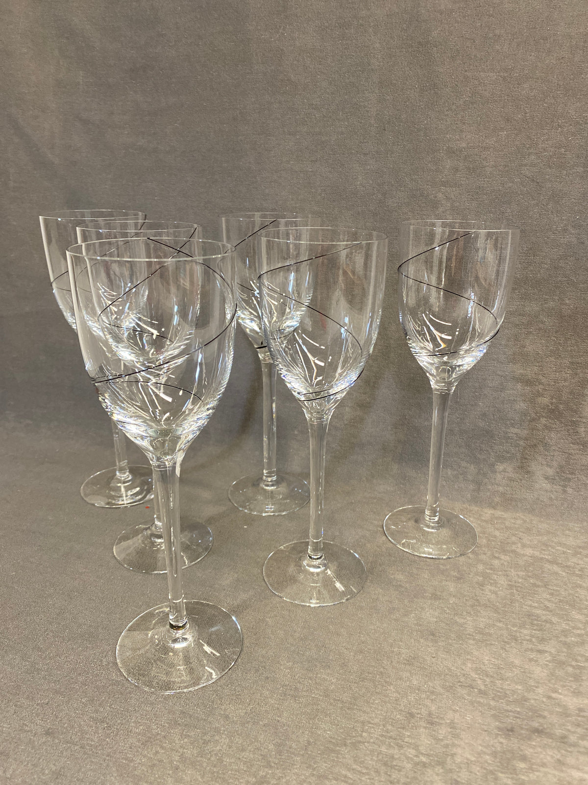 Set 6 Kosta Boda Wine Glasses