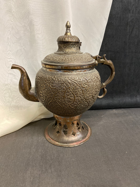 Vintage Kashmiri Metal Teapot