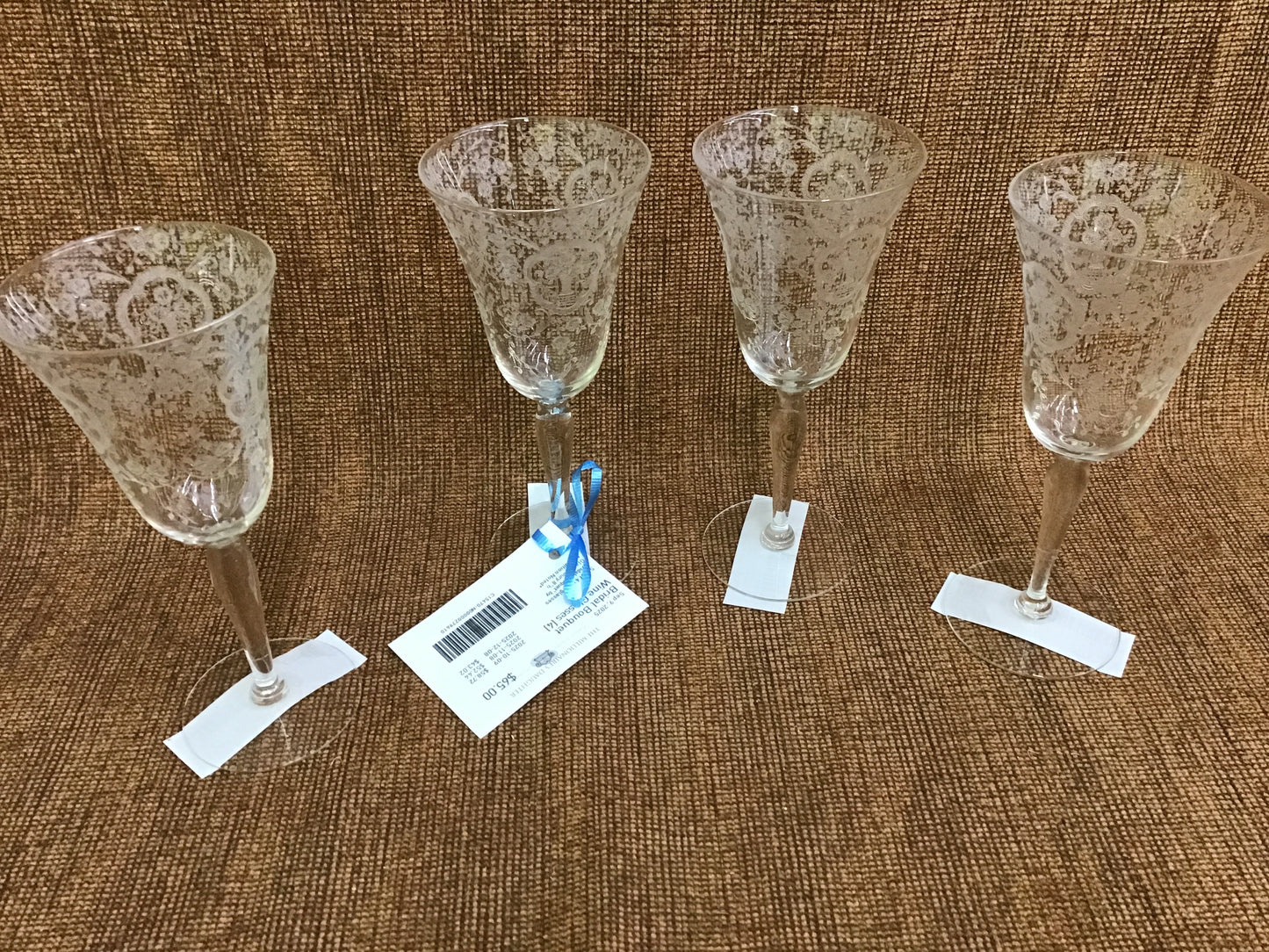 Bridal Bouquet Wine Glasses (4)