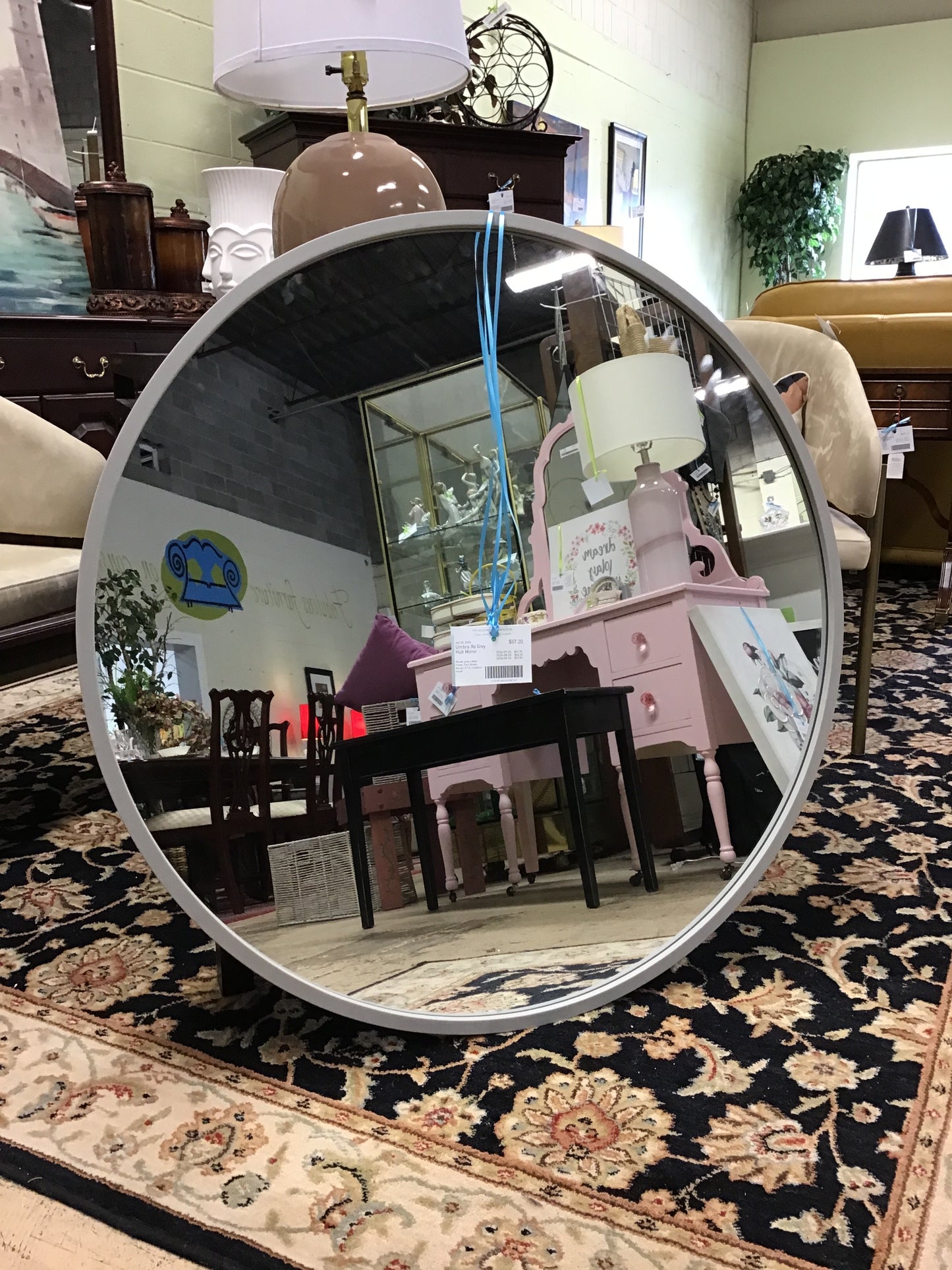 Umbra Rd Grey Hub Mirror