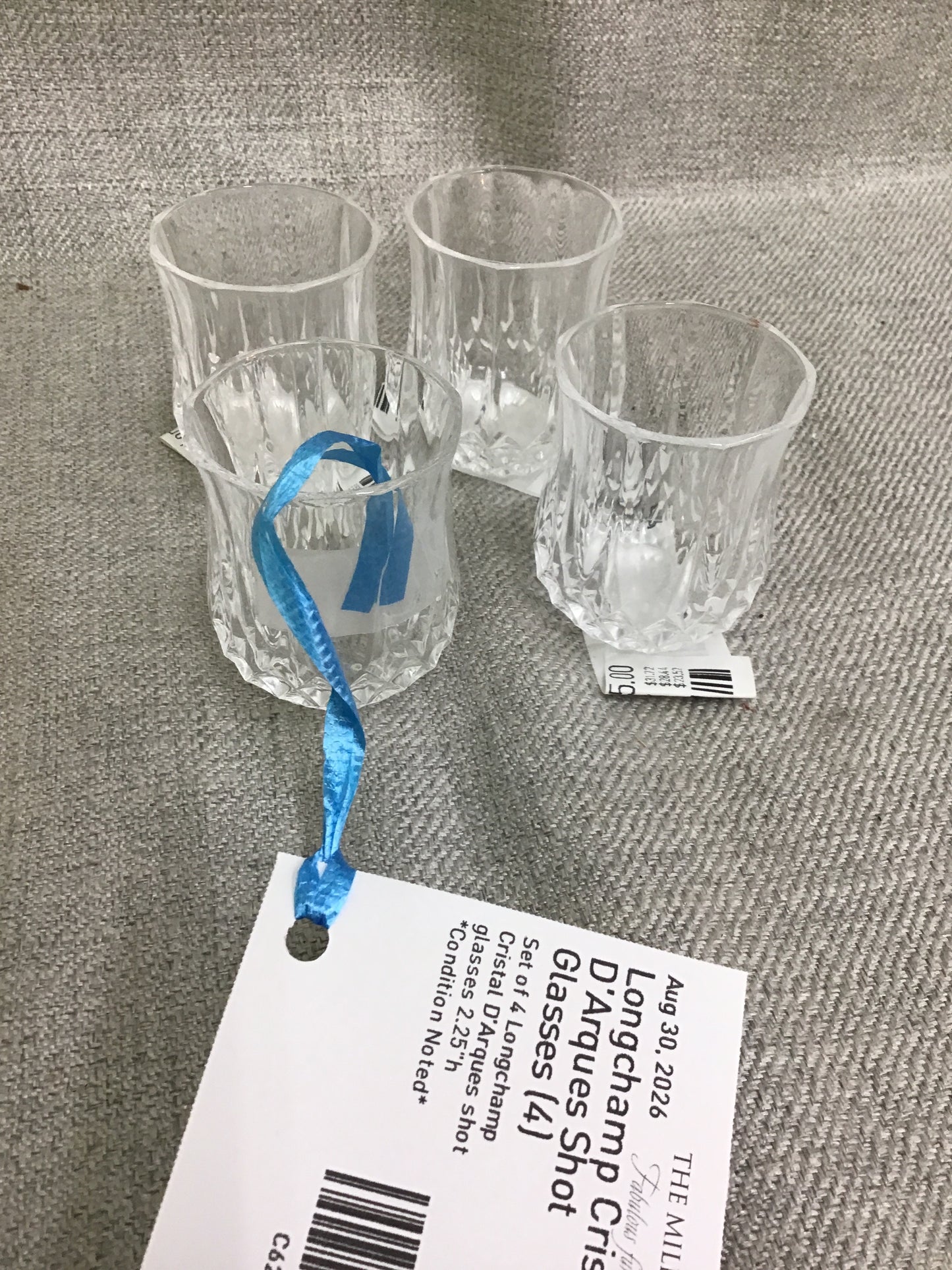 Longchamp Cristal D'Arques Shot Glasses (4)
