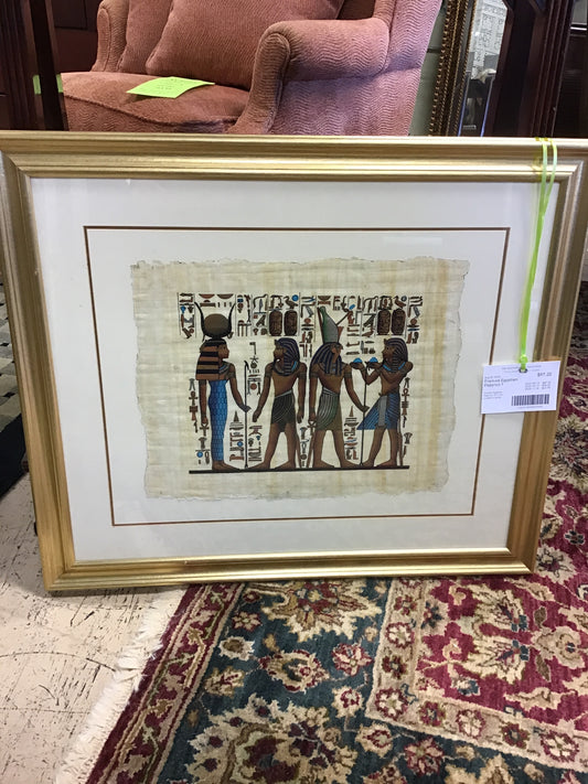 Framed Egyptian Papyrus 1
