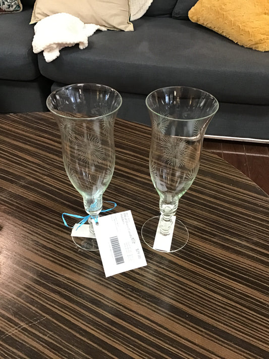 PR of Glass Candle Holders