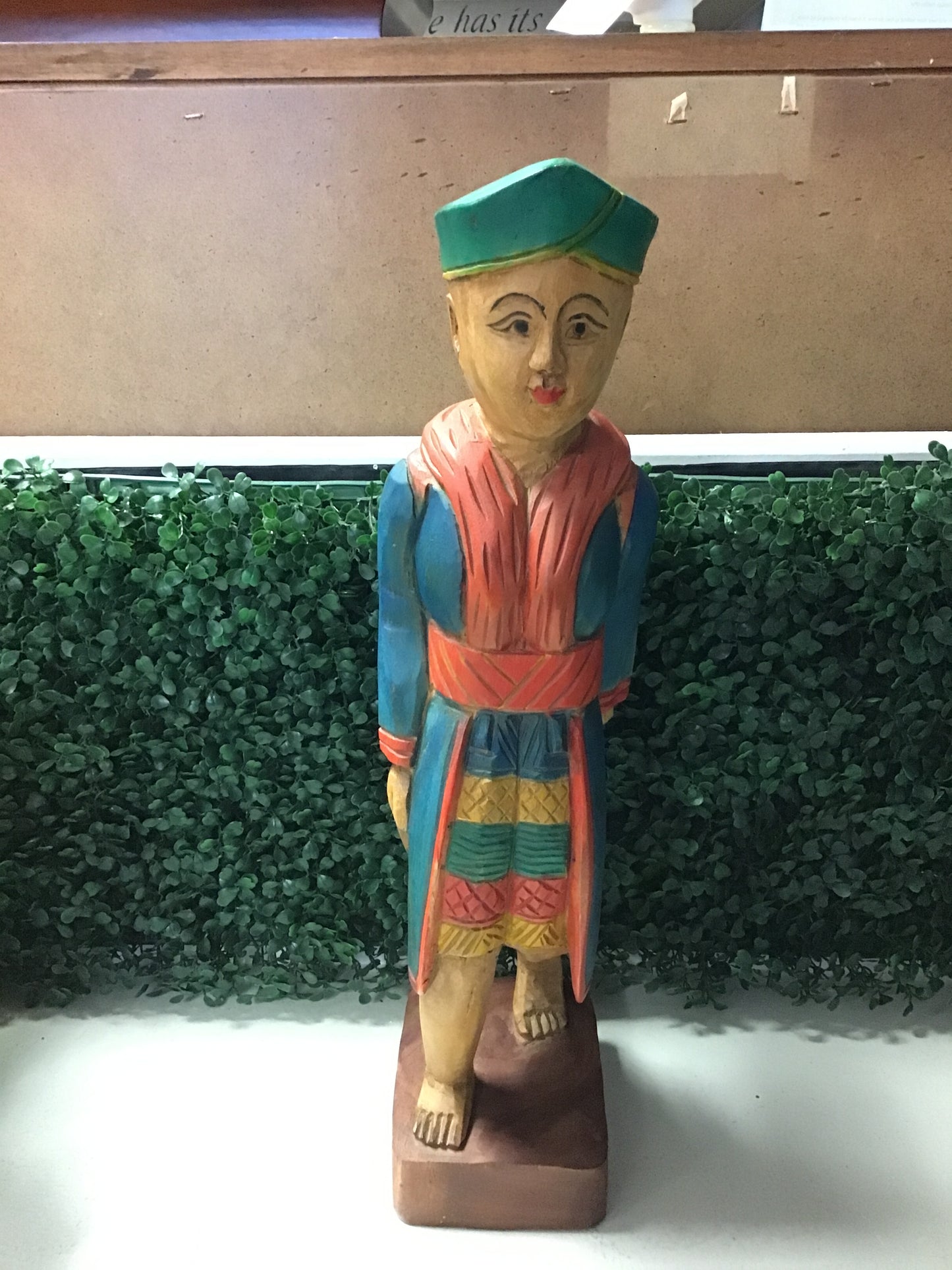 Hand Carved Wood Folk Art Figurine