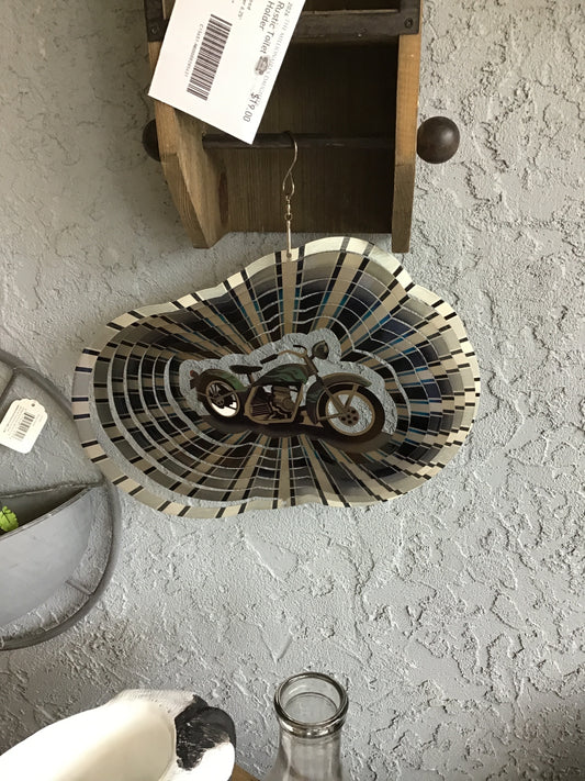 New! Spinning Motorcycle Decor