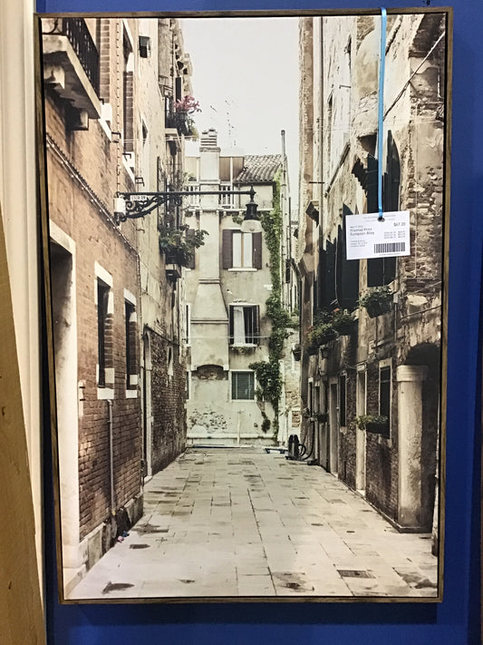 Framed Print - European Alley