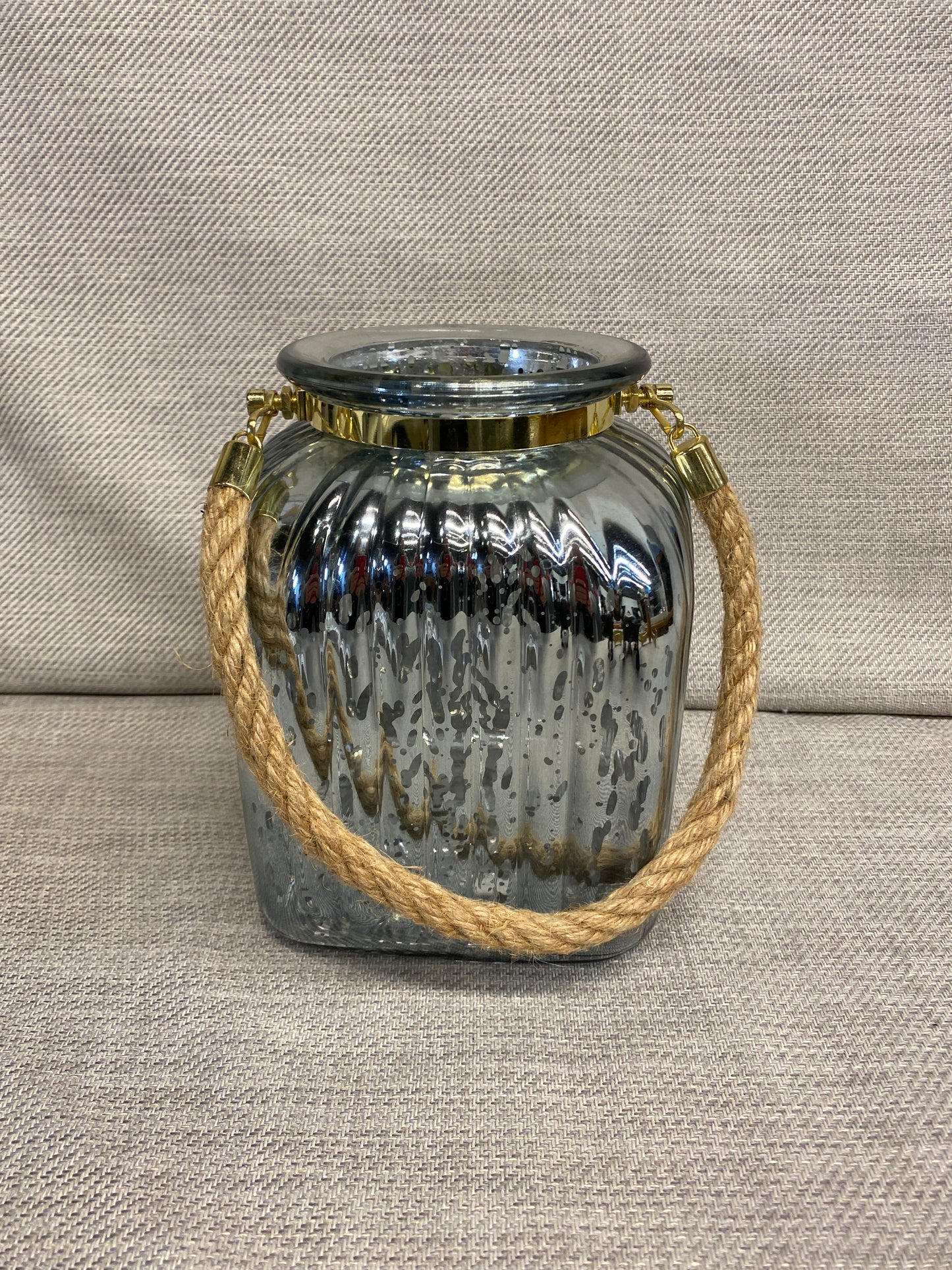 Glass Lantern - Blue