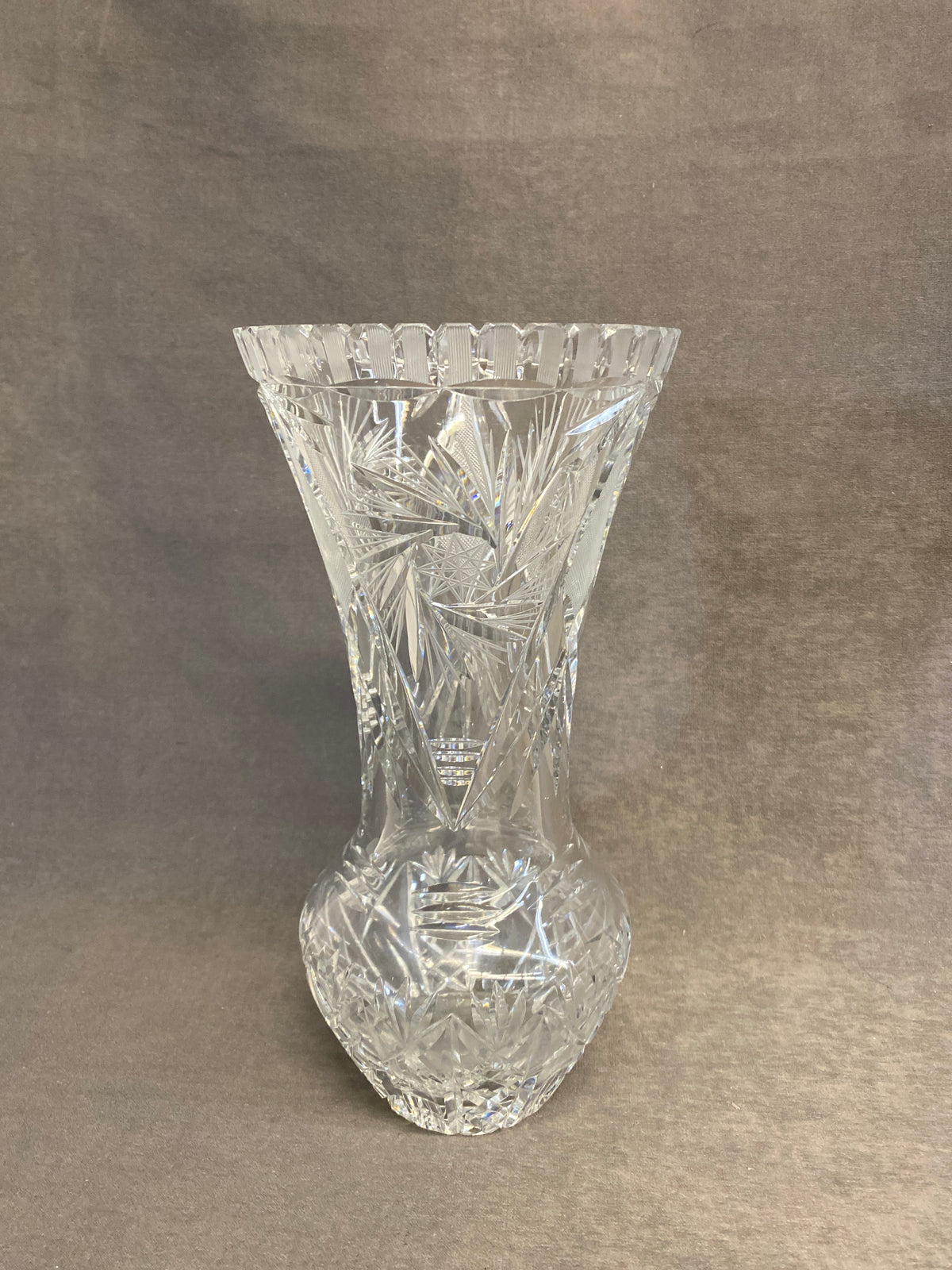 Pinwheel Crystal Vase
