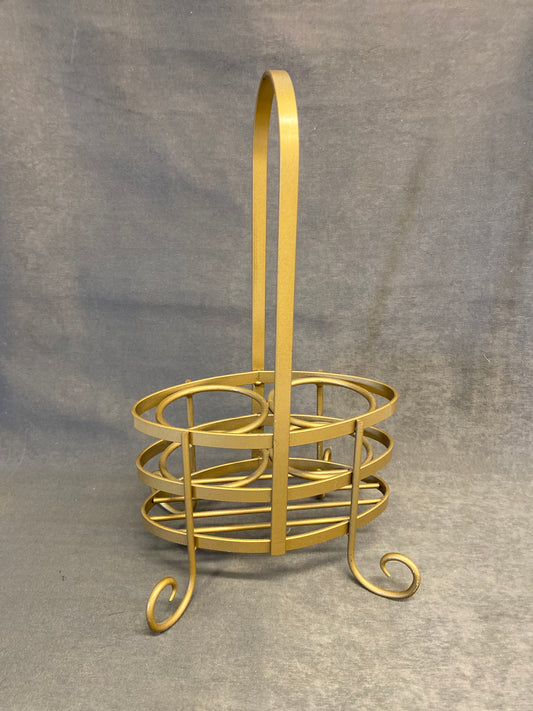 Metal Wine Bottle Caddy