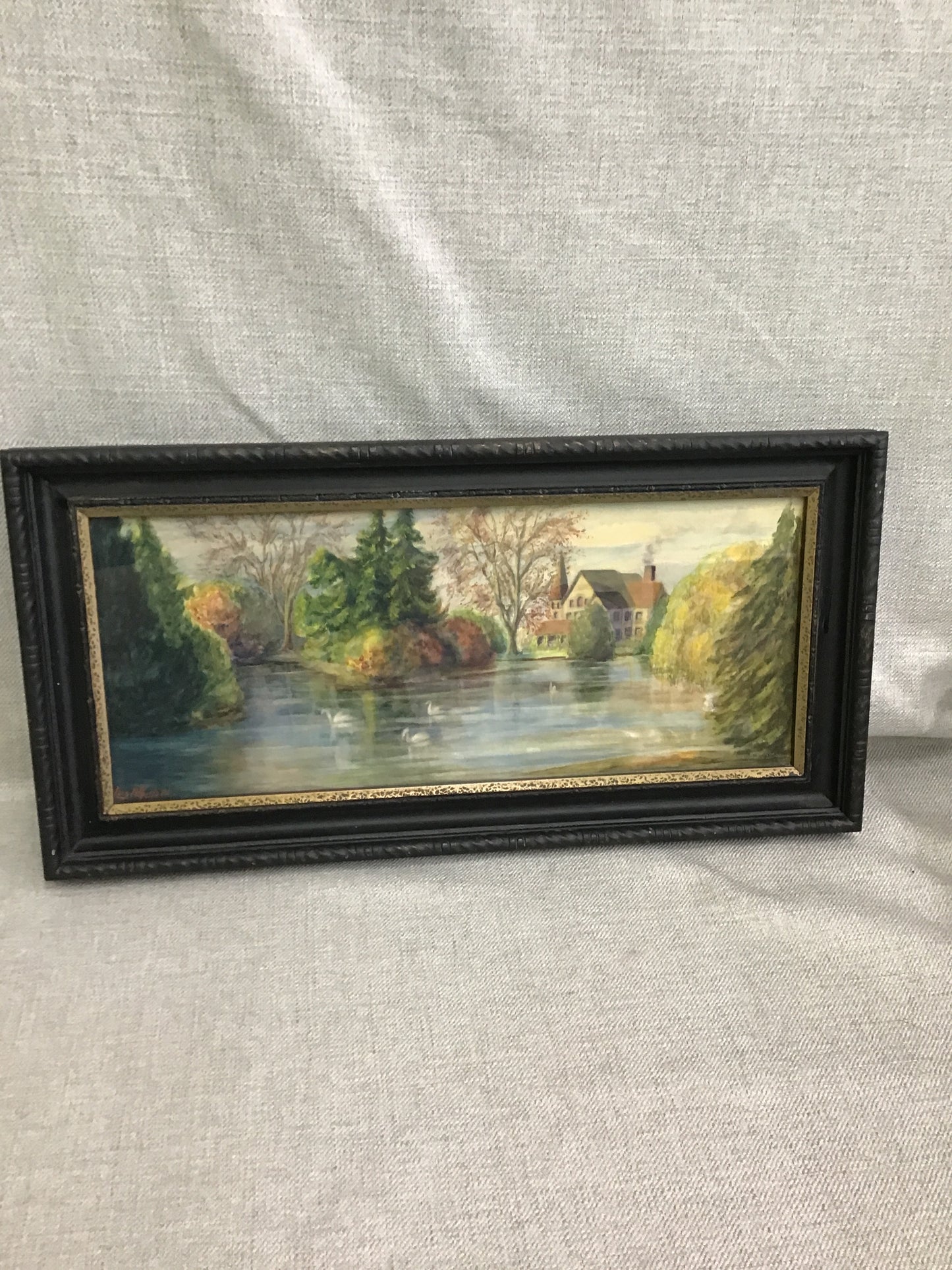 Vintage Signed & Framed Original Watercolour Painting