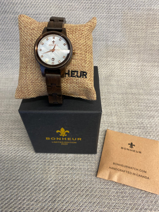 Women's Bonheur Quartz Watch - Wood Strap