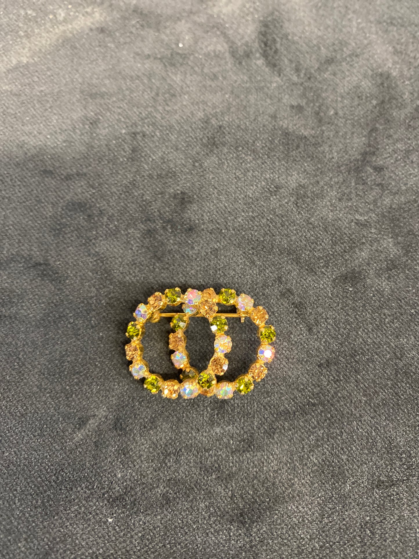 Vintage Brooch - Double Circle