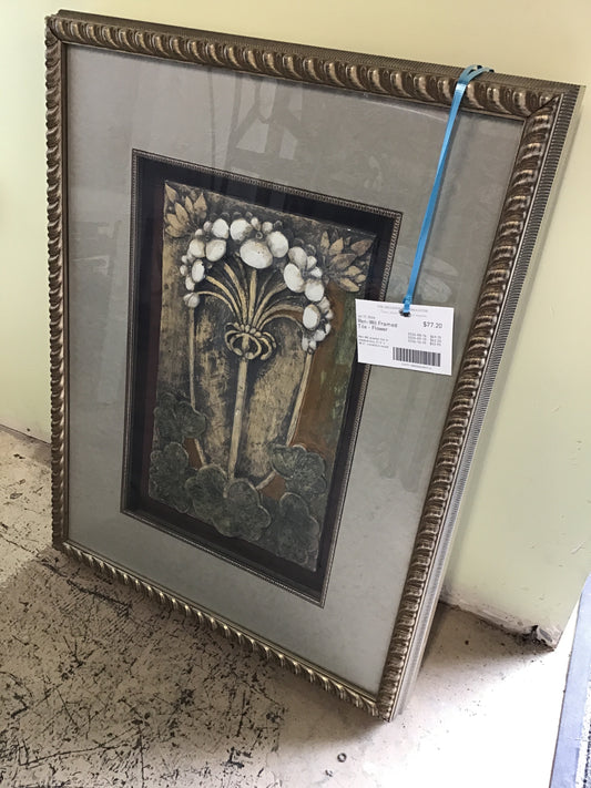 Ren-Wil Framed Tile - Flower