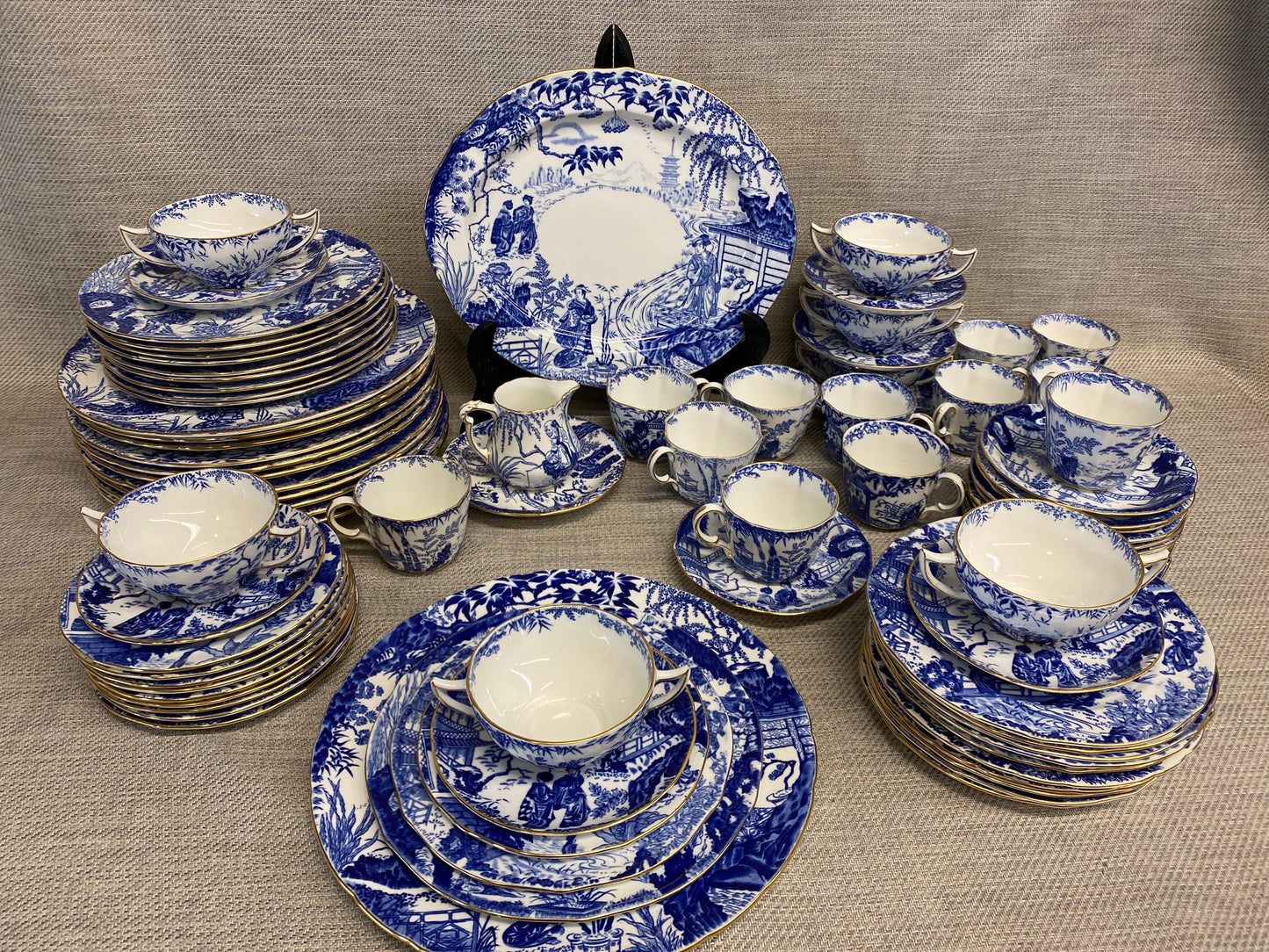 Blue Mikado China - 6PC Setting For 10 +