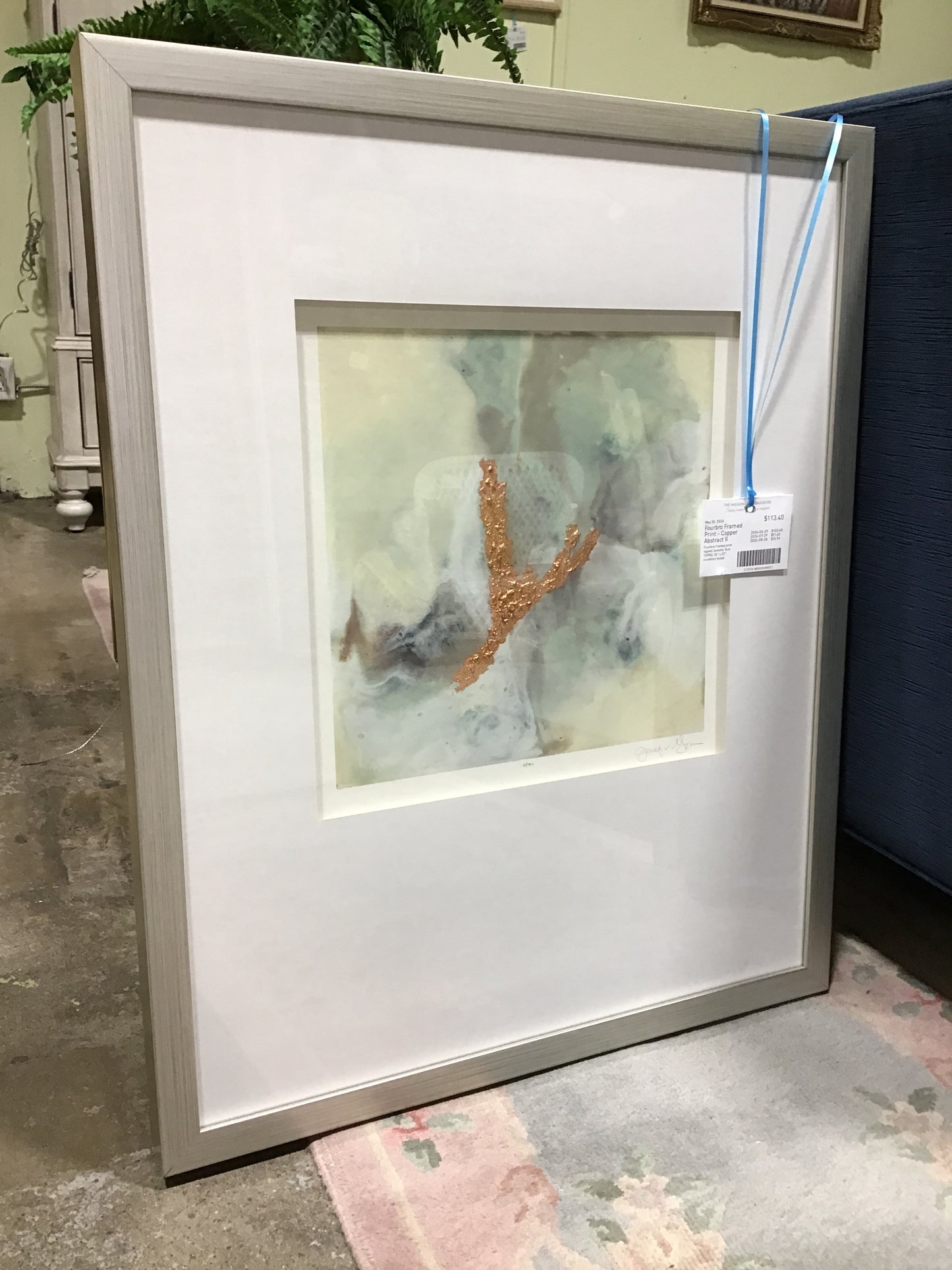 Fourbro Framed Print - Copper Abstract II