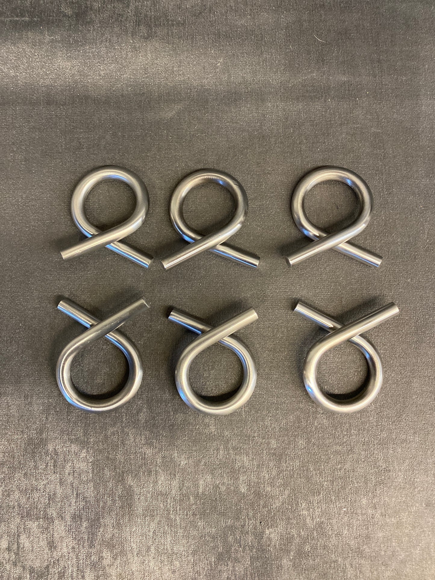 Set of 6 Metal Napkins Rings